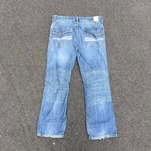 Vintage Y2K Low Rise Baggy Jeans Men’s 2000s Streetwear Wide Leg Denim Pants